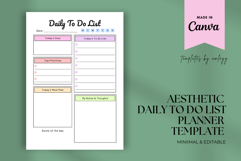 Aesthetic Daily To-Do List Planner Template | Minimalist Product Image 1