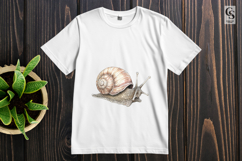 Realistic Snail Clipart Sublimation PNG Product Image 3