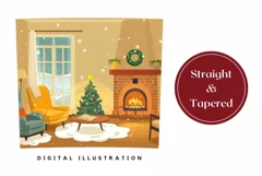 Christmas Tumbler Wrap, Christmas Tree Tumbler Sublimation Product Image 3