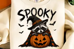 Spooky Jimothy Raccoon Halloween PNG, Trendy Halloween PNG Product Image 5
