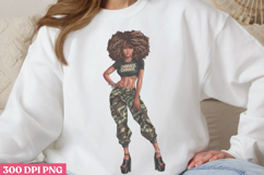 Empowering Black Girl Clipart PNG Product Image 3