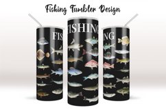 Fishing Tumbler Sublimation, Skinny Tumbler 20 Product Image 1