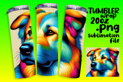 Playful 20oz Tumbler Template , Dog Product Image 1