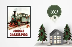 Christmas Greeting Card, Watercolor Christmas Cards PNG Product Image 3