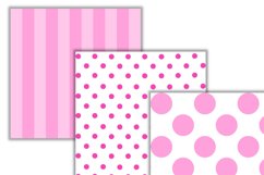 pink and white digital papers Product Image 3