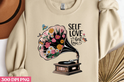 Self love is the best love PNG, Motivation Sublimation PNG Product Image 3