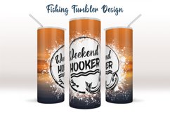 Fishing Tumbler Sublimation, Skinny Tumbler 20 Product Image 1