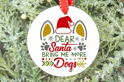 Dear Santa Bring Me More Dogs Svg, Christmas Dog Mom Svg. Product Image 5