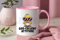 Cute Cartoon Chick With Sunglasses And Bow Tie Sublimation Product Image 3