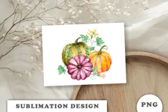 Watercolor Autumn Pumpkins png Product Image 3