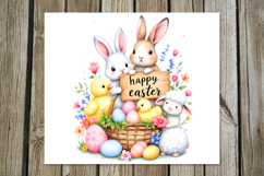Watercolor Easter | 4 Skinny tumbler sublimation designs Product Image 3