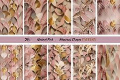 20 Floral Abstract Shapes Seamless Digital Paper Download Product Image 3