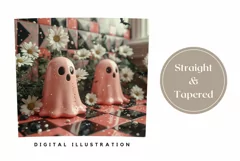 3D Halloween Tumbler Wrap, Funny Ghost Tumbler Template Product Image 3