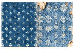Blue, Grunge, Paper, Shabby Chic, Papers, Junk Journal Product Image 3