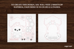 Easter Bunny Swing Door Sign Laser Cut | Door Hanger | SVG Product Image 3