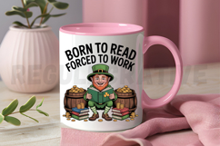 Born to Read Bookish, St Patrick's Day Sublimation PNG Product Image 3