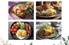 Eggs Cutting Board, Food Cutting Board, Breakfast PNG Product Image 3