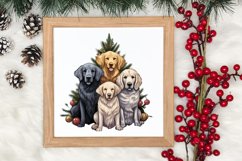 Christmas Tree With Many Dogs Clipart PNG Product Image 3