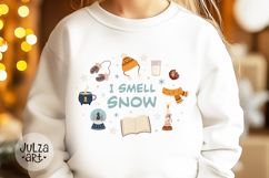 I Smell Snow Png, Cozy Winter Season Svg, Stars Hollow Product Image 3