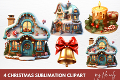 3D Christmas Sublimation Clipart Product Image 1