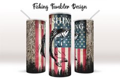 Fishing Tumbler Sublimation, Skinny Tumbler 20 Product Image 1