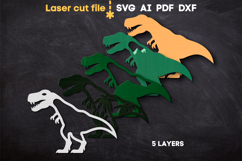 Dinosaur SVG laser cut file for Glowforge Product Image 3