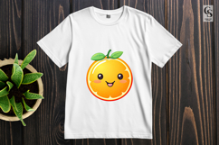 Cute Orange Fruit Characters Clipart Sublimation PNG Product Image 3