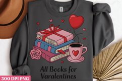 All Books For Valentines PNG, Coquette Valentines Day Sublim Product Image 3