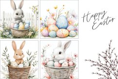 Floral Easter Pillowcase Sublimation, Easter Bunny Pillow Product Image 3