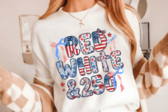 Red White&amp; 250 PNG T-Shirt|4th of July PNG Sublimation Desig Product Image 1