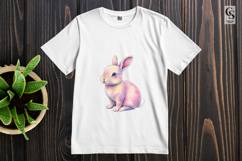 Cute Pastel Bunny Clipart Sublimation PNG Product Image 3