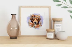 Watercolor Dog Illustration PNG, Dog Sublimation Design Product Image 2