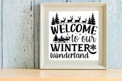 Welcome to our winter wonderland SVG, Christmas SVG Product Image 2