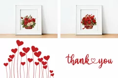Red Rose Clipart, Valentine's Day Clipart, Red Roses PNG Product Image 3