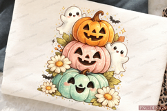 Preppy Halloween Ghost Sublimation Design Product Image 4