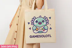 Gamesolotl PNG, Axolotl Sublimation PNG Product Image 1