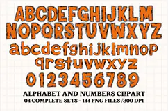 Basketball sport alphabet clipart, basketball letters doodle Product Image 3