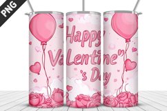 Happy Valentine&#039;s Day Tumbler Design |Valentine Tumbler Wrap Product Image 1