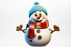 Funny Snowman Sublimation PNG Product Image 3
