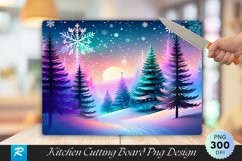 Twilight Sparkle Holiday Forest Cutting Board PNG Design Product Image 1