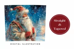 Christmas Tumbler Design, Santa Claus Sublimation PNG Product Image 3