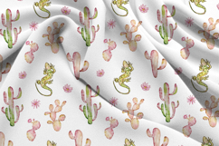 Watercolor Cactus Seamless Pattern Product Image 3