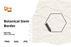 Botanical Stem Border Frame Product Image 1