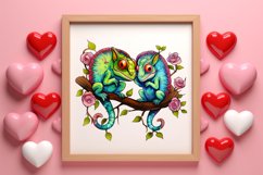 Valentines Day Animal Couple Sublimation, Christmas Clipart Product Image 3