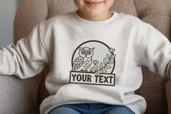 Personalized Owl SVG Laser Cut| Custom Clipart &amp; T-Shirt Product Image 3