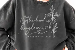 Motherhood Is Kingdom Work PNG, Proverbs 31 Christian Mom PN Product Image 3