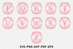 Split Alphabet Monogram Font Letters SVG, Keychain SVG Product Image 3