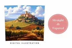 Vineyard Tumbler Wrap Design, Vintage Tumbler Sublimation Product Image 3