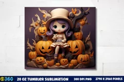 Halloween Tumbler Sublimation Wraps, Tumbler Halloween Product Image 3