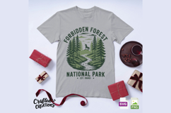 Forbidden Forest SVG, Wizard World PNG, Magic School Shirt Product Image 3